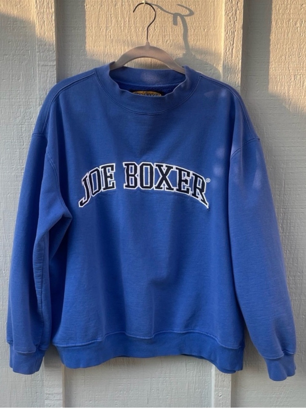 Vintage Y2K Joe Boxer Blue Logo Crewneck Sweatshirt